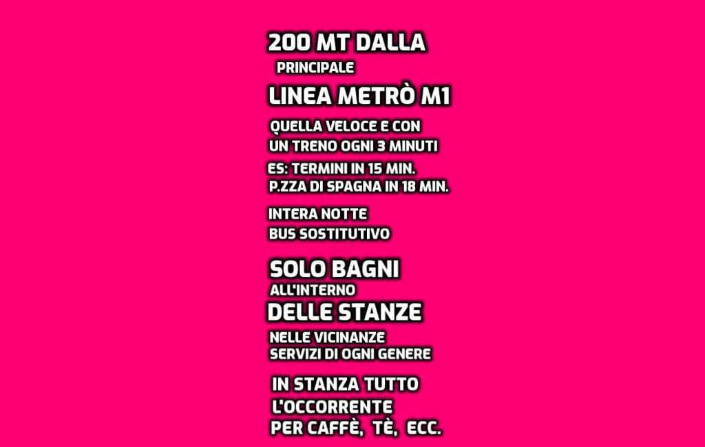 Cinecitta Bed & Breakfast | B&B NEAR METRO' CENTRAL LINE - Only wc in the rooms 15 Minutes to Termini Station 20 to Spagna square - In the Night Bus