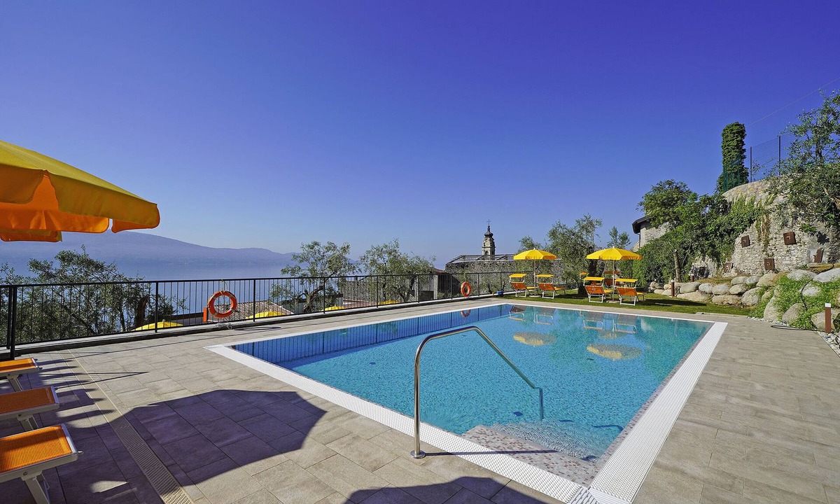 Gargnano Condo | lake view apartment quiet location parking and swimming pool in the olive trees.