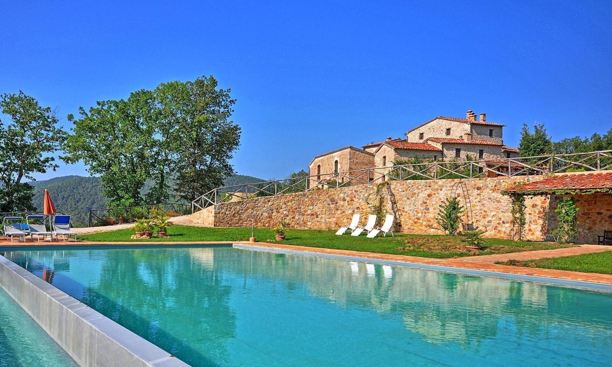 Monticiano Villa | Private Villa with A/C, private pool, sauna, WIFI, hot tub, TV, patio, panoramic view, parking