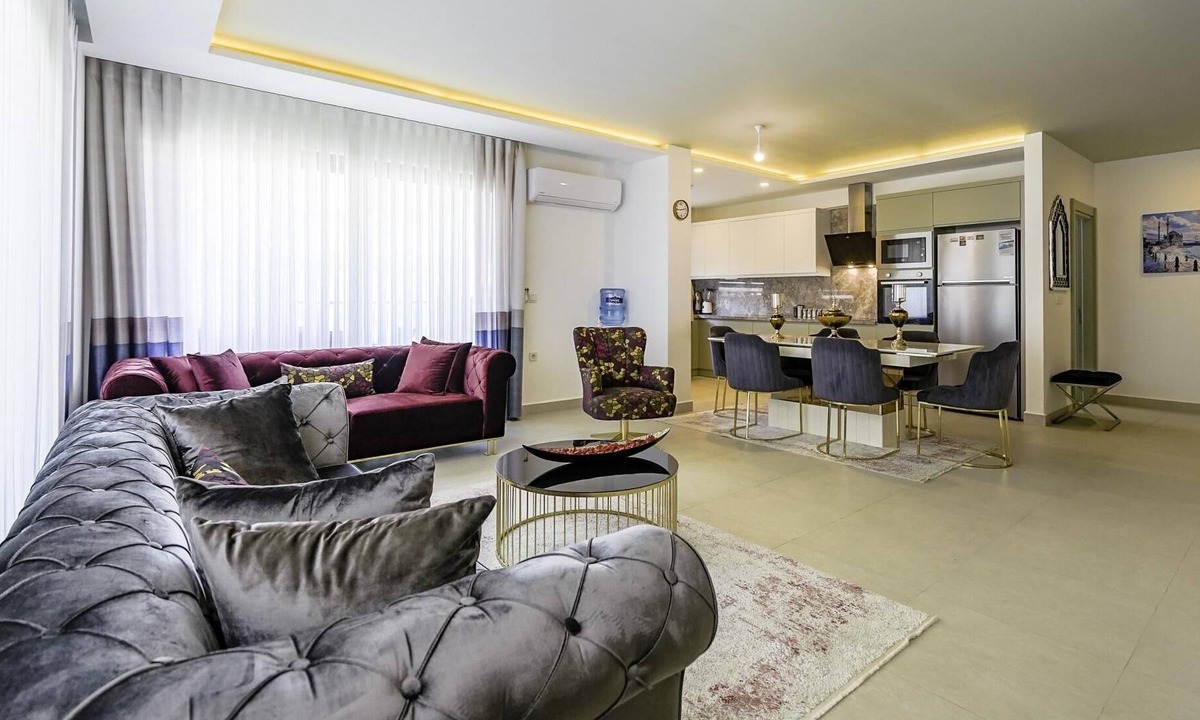 Kestel Apartment | Sea View Stylish Flat w Shared Pool in Alanya