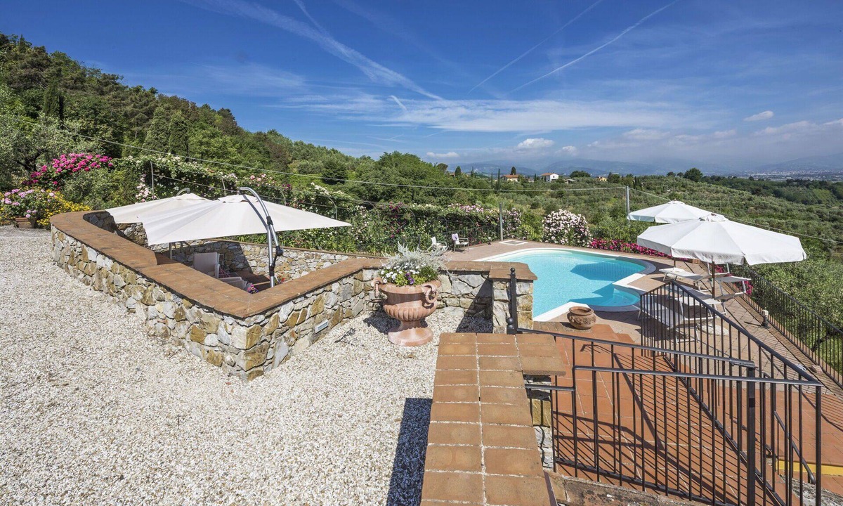 Casalguidi Villa | Wonderful private villa for 14 guests with WIFI, A/C, private pool, TV, terrace and panoramic view