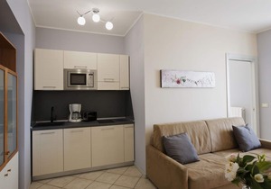 2-room apartment with small balcony in an Art Nouveau villa with communal pool