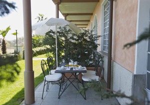 2-room apartment with terrace in an Art Nouveau villa with communal pool