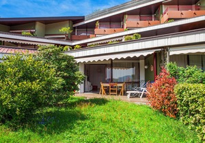 Attractive studio with terrace and garden, pool and dream view