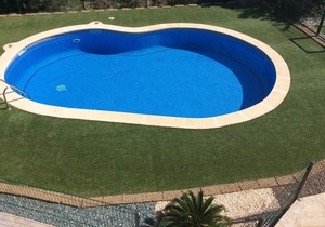 contempory villa with pool in heart of bonmont golf complex