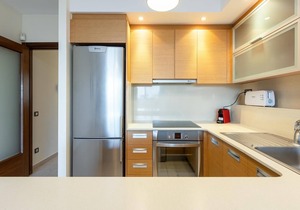Ground floor with private terrace, pool and parking