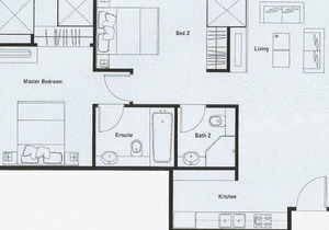 Serviced 2 Bed Penthouse Sky Villa with Pool and BTS