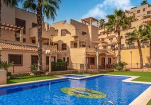 Spacious and practical vacation apartment in a gated community with communal pools.