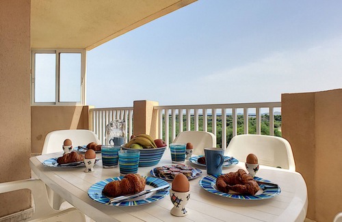 San Javier Apartment | 2nd floor sea view apartment, free wifi, communal pool, tennis
