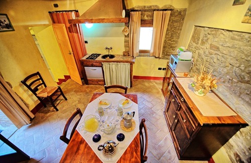 Castelnuovo Berardenga Apartment | Beautiful apartment for 2 guests with A/C, WIFI, pool, pets allowed and panoramic view