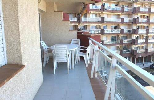 Roses Town Center Apartment | ROC MAR 3 3B - Apartamento cerca del centro y de la playa - terraza con vistas al mar y al puerto