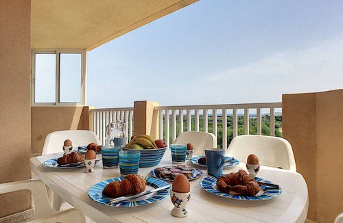 San Javier Apartment | 2nd floor sea view apartment, free wifi, communal pool, tennis