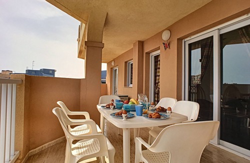 San Javier Apartment | 2nd floor sea view apartment, free wifi, communal pool, tennis