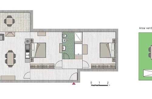 Mercatale Apartment | 70 m² Apartment ∙ 2 bedrooms ∙ 4 guests