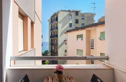 Cogoleto Apartment | Apartment 'Casa Cogoleto Terrace and Parking' with Sea View, Wi-Fi and Air Conditioning