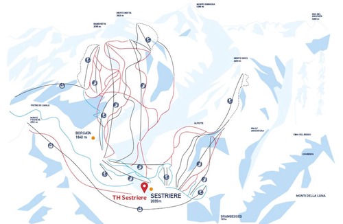 Sestriere Apartment | Apartment on the slopes in a 4 * residence