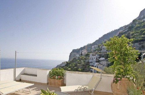 Vettica Apartment | Aphrodite, Amalfitan Property With Spelendid Sea View, private terrace.