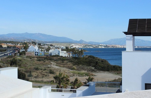 Casares del Mar Apartment | Beachfront Penthouse with Sea Views, Hot Tub, BBQ