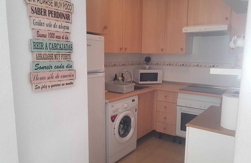 Bolnuevo Apartment | Bright apartment in Bolnuevo, with terrace and swing. sea views.
