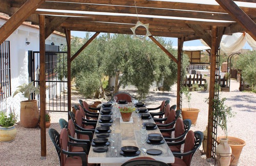 Lorca Villa | Cave houses sleeping 8 people with swimming pool. Close to Playas Calnegre.