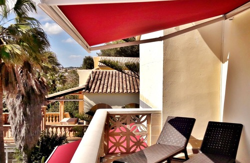 Cala Anguila-Cala Mendia Apartment | DM: Directly on the beach, terrace, sea view & garden