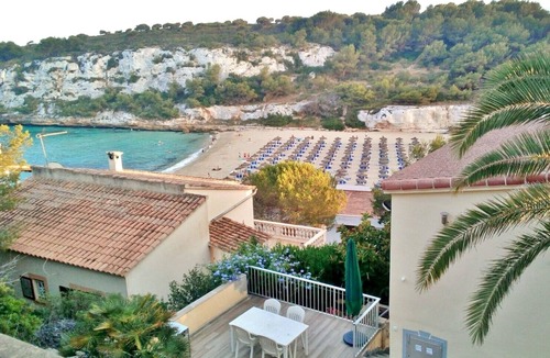 Cala Anguila-Cala Mendia Apartment | DM: Directly on the beach, terrace, sea view & garden