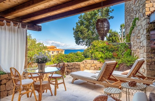Baja Sardinia Apartment | Elegant Apartment Just Minutes from Beach With Ocean View and Private Terrace