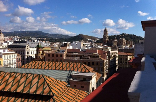 Centro Apartment | Exclusive attic 70sqm,front of Market Atarazanas, great terrace, lift and train