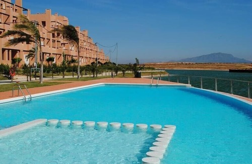 Alhama de Murcia Apartment | Fantastic lakeside Island wifi enabled apartment with golf and mountain views