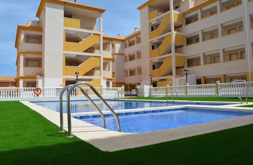 Mar de Cristal Apartment | Ground floor apartment, large patio, free wifi, communal pool, parking
