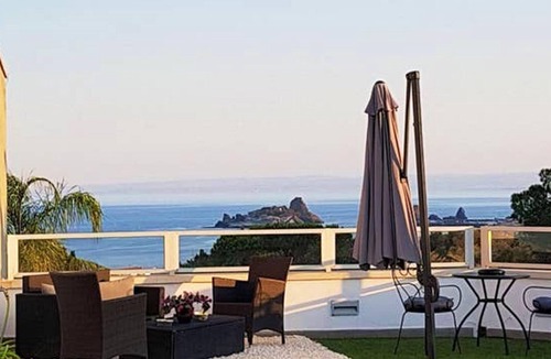 Capo Mulini Apartment | Homerez - Studio 15 km away from the beach for 2 ppl. with sea view at Acireale