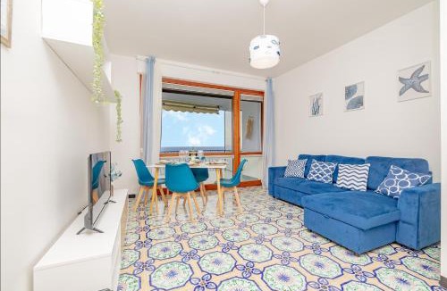 Capo Mimosa-Rollo Apartment | Mimosa Blu con vista mare terrazza - Wi Fi - AC - Parcheggio