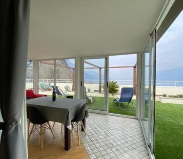 Valbrona Apartment | Penthouse with Big Terrace in Residence with Pool