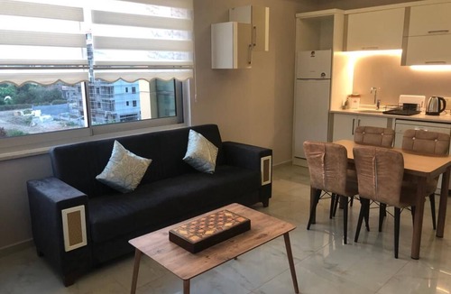 Kestel Apartment | Scela Divine Residence 100m to the beach and large balcony with nice view of sea