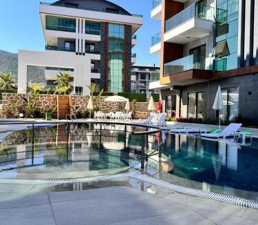 Alanya Apartment | Silece garden suite iki yatak odalı daire