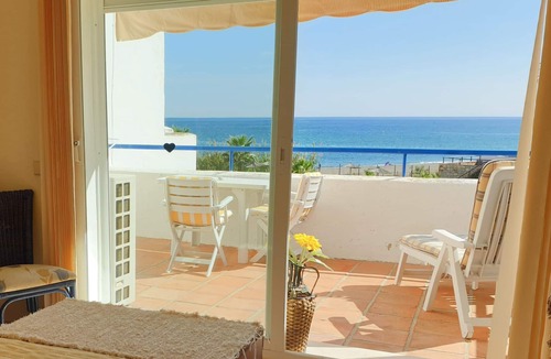 Casares del Mar House | Spacious 2 bed, 2 bath frontline beach house. Sea & pool views metres from sea