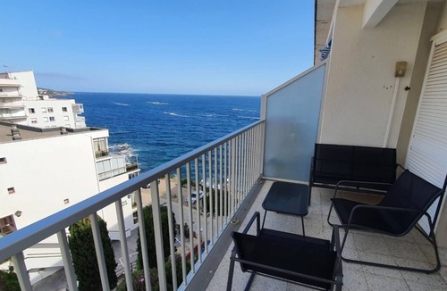 Almadraba-Canyelles Apartment | Studio, large L-shaped TERRACE, SWIMMING POOL with sea view, + PARKING included