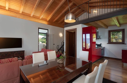 San Zeno di Montagna Villa | Stunning Lake & Mountain View, private heated salt pool, BBQ,garden,garage,fence