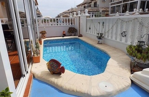 Orihuela Costa Apartment | Town House With Private Pool ,Good WiFi. Short walk to Villamartin Plaza