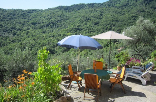 Costa House | Vacation home with panoramic view, open fireplace in an absolute quiet location