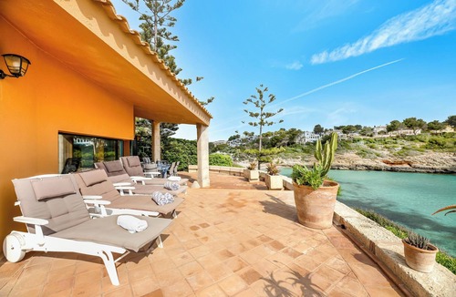 Cala Mandia Villa | Villa Es Mirador with Sea View, Wi-Fi, A/C, Terrace & Garden; Parking Available