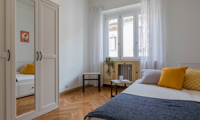 San Salvario Apartment | 117 m² Apartment ∙ 3 bedrooms ∙ 5 guests