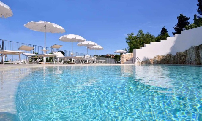 Ostuni House | Aurora C508. Pool, bedroom with patio sea view. For families, beaches 8 km.