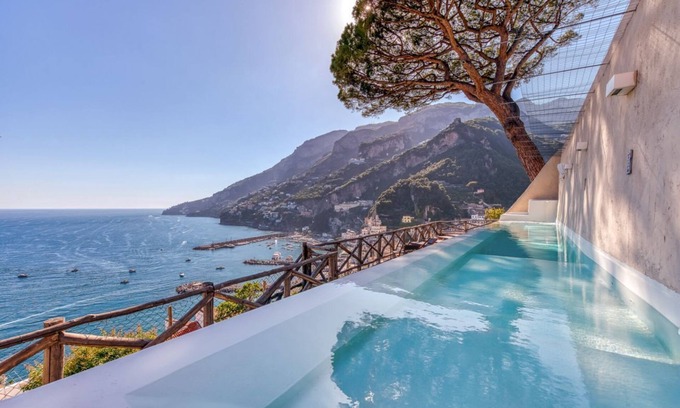 Amalfi Villa | Casa Massa Amalfi, 4 camere da lettocomplete con bagno,vista, piscina privata