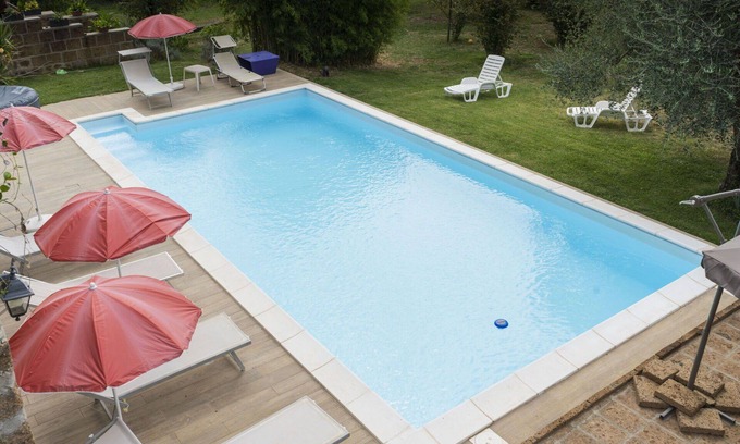 Corchiano Apartment | Cosy apartment for 8 guests with pool, WIFI, TV, patio and pets allowed