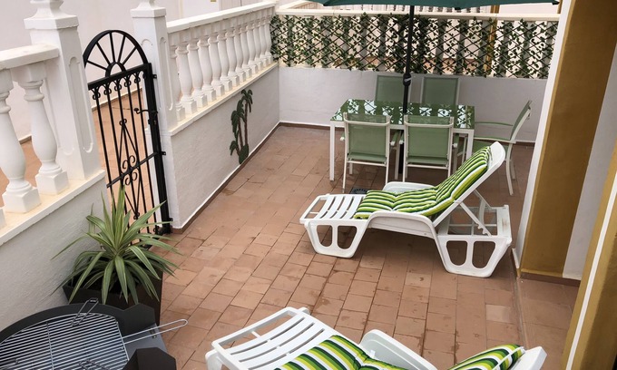 Orihuela Costa Apartment | Large 2 Bedroom Apartment - Private Garden- 10 Min from La Zenia Beach/Boulevard