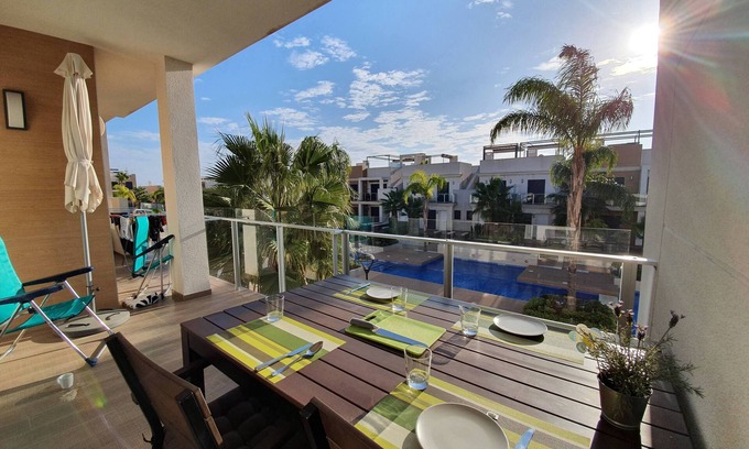 Orihuela Costa Apartment | Modern 2 bedroom apartment with swimming pool 800 from the beach