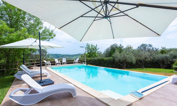Casalbordino House | Nice apartment in villa for 6 guests with pool, WIFI, TV and terrace