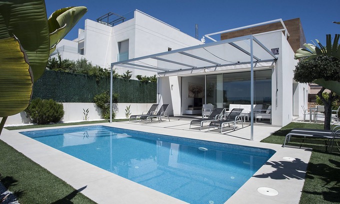 Orihuela Costa Villa | Spendid villa with breathtaking sea view close to beaches and golf courses