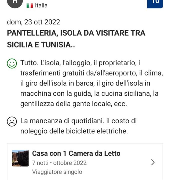 Photo of Human In Picture in Pantelleria